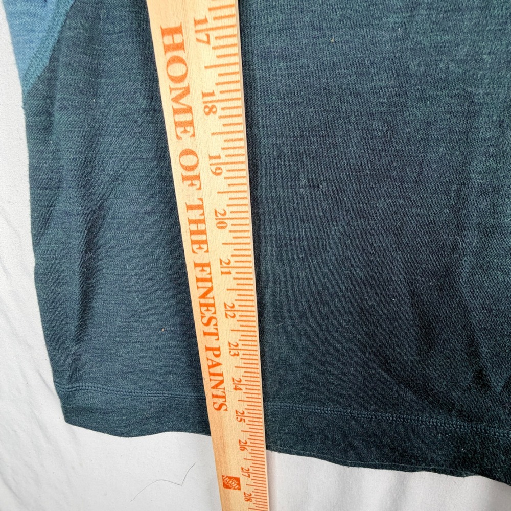 Smartwool base layer Pullover Size Medium Blue Co… - image 5